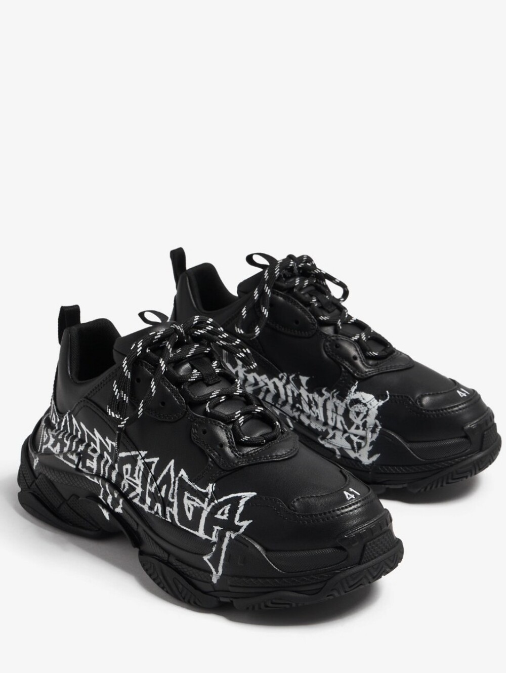 Balenciaga Triple S Black Sneakers Men Us 9 (42) - Picture 4 of 10
